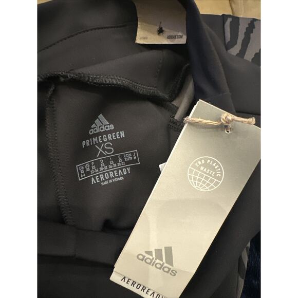 NWT Adidas [ XS ] Designed to Move High-Rise Sport Zebra 7/8 Tights #4975 - Picture 4 of 6